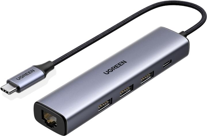 Produktbild Ugreen Gigabit Ethernet Adapter Hub mit USB PD (USB-C, 4 Ports)