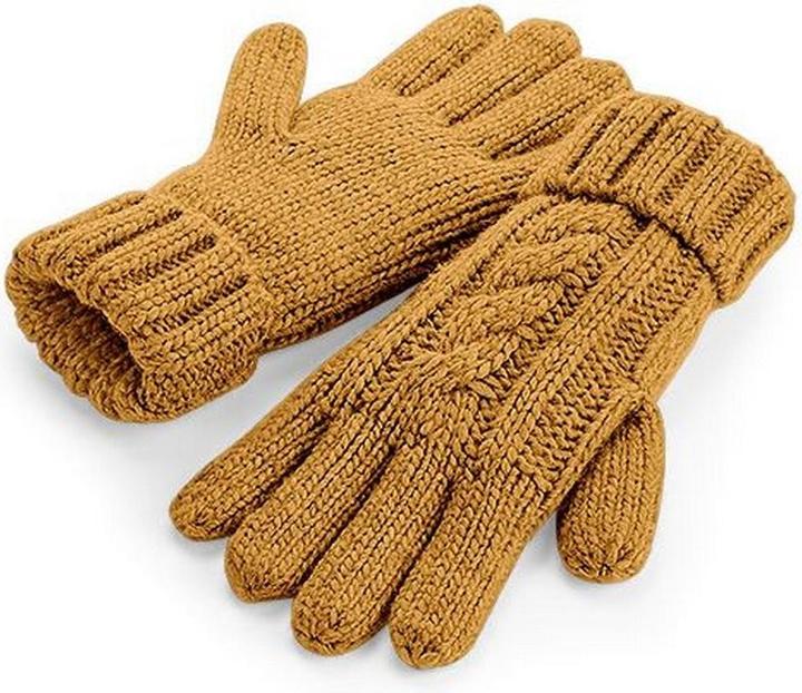 Produktbild Beechfield Zopfmuster Strickhandschuhe Meliert (S, M)