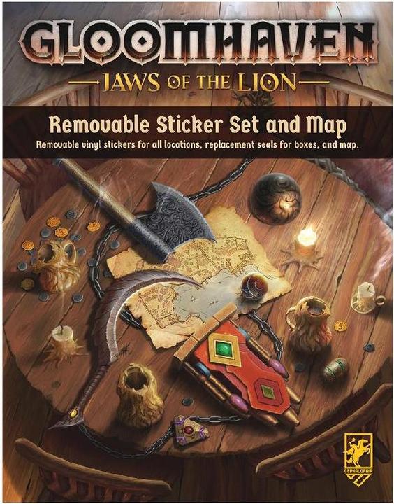 Produktbild Cephalofair Games CPH00502 - Ablösbares Sticker-Set für Gloomhaven: Die Pranken des Löwen (Englisch)