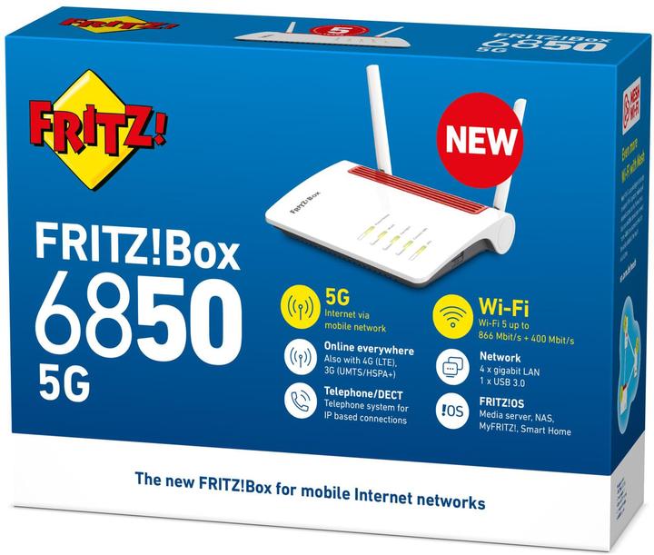 Produktbild AVM FRITZ!Box 6850 5G International