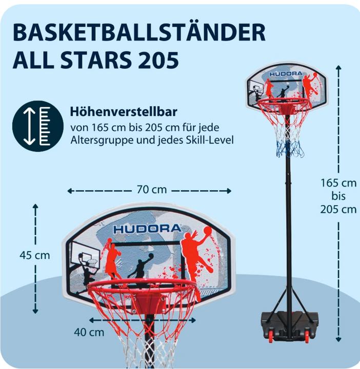 Produktbild Hudora Basketballständer All Stars