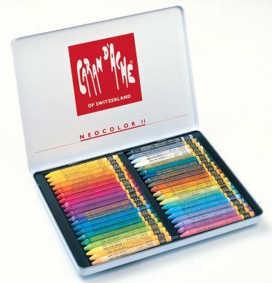 Produktbild Caran d'Ache Neocolor II Aquarelle Metallschachtel (Mehrfarbig, 40 x)