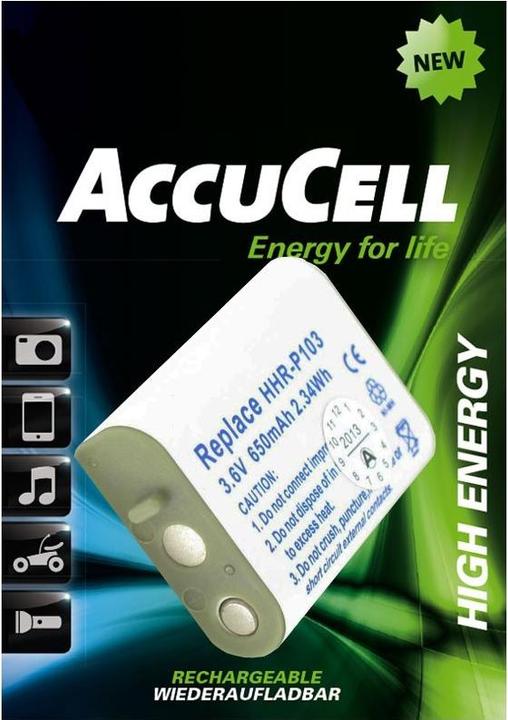 Actual product image Panasonic Akku HHR-P103, GP T357, NT70AAAH X 3
