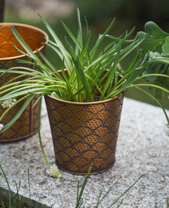 Produktbild Esmée Blumentopf / Übertopf Orient, Blech (11 cm)