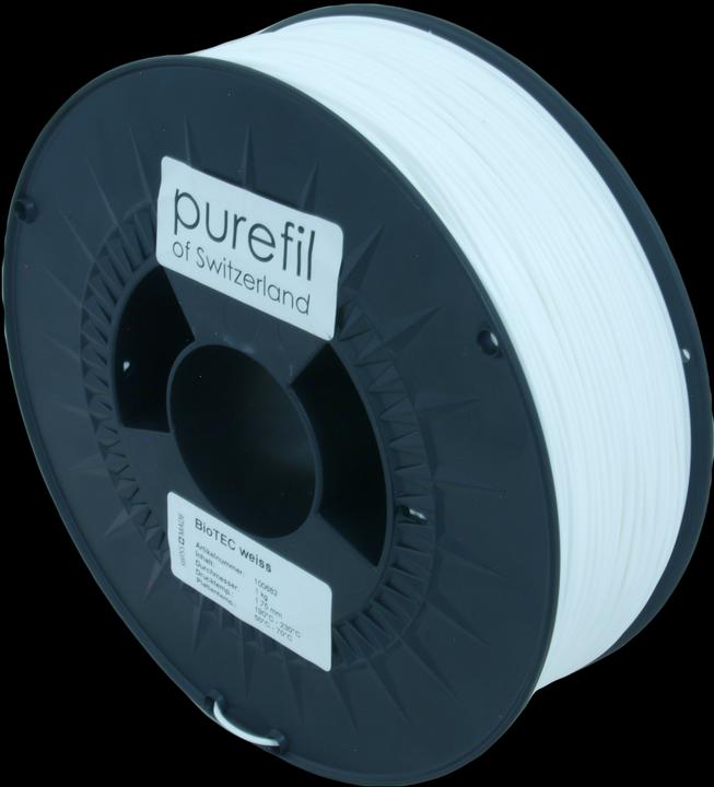 Produktbild Purefil Filament (bioTEC, 1.75 mm, 1000 g, Weiss)