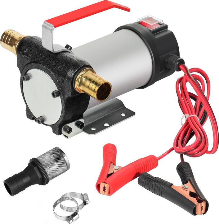 Produktbild Wiltec Bio Dieselpumpe 12V 150W 40l/min Heizölpumpe selbstansaugend Absaugpumpe