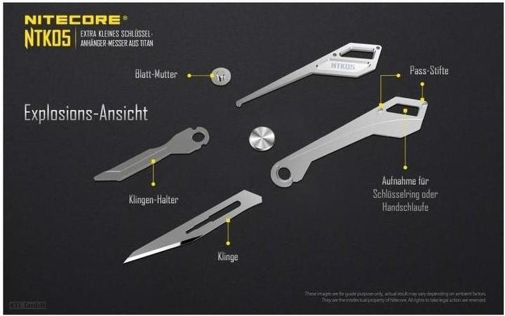Produktbild Nitecore Titan Knife NTK05 (4.20 cm)