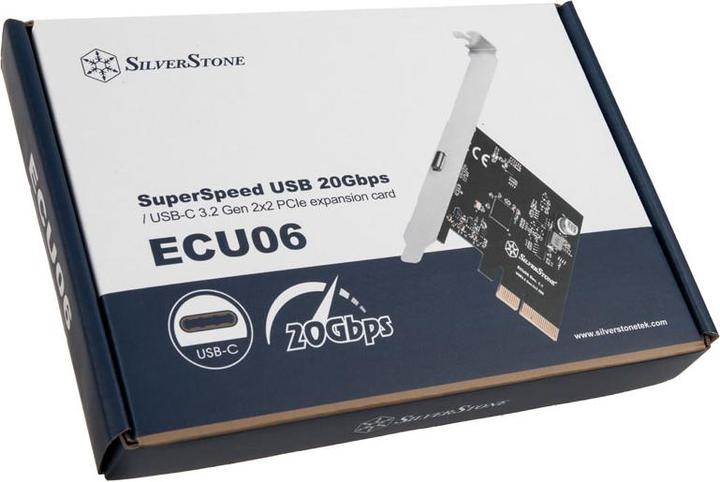 Image du produit Silverstone SST-ECU06, Carte d'interface USB-C 3.2 Gen 2x2 - PCIe