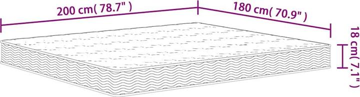 Produktbild VidaXL Saw (180 x 200 cm, Federkern)