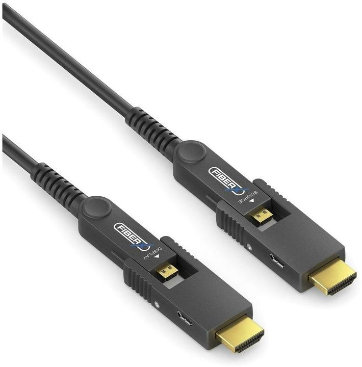 Purelink Série FiberX - Extension fibre optique Micro HDMI/HDMI 4K - 15m (15 m, HDMI)
