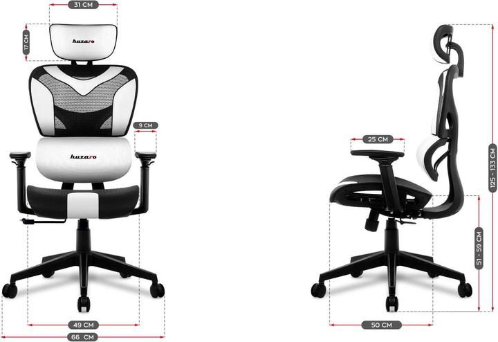 Produktbild Huzaro Gaming chair COMBAT 8.0 White