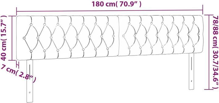 Actual product image VidaXL Garrett (180 x 7 x 88 cm)