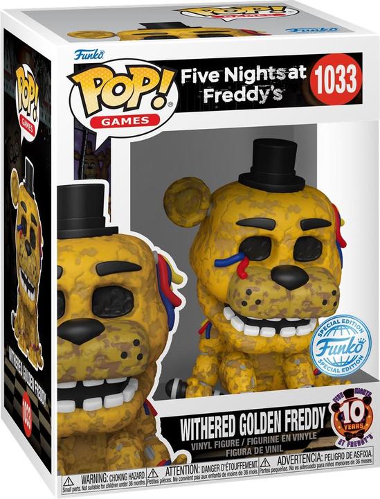 Produktbild Funko POP! Five Nights at Freddy's Withered Golden Freddy Exclusive