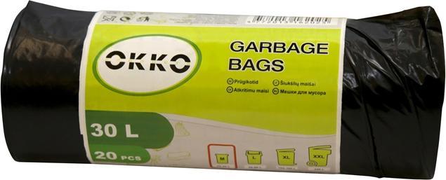 Actual product image Okko GARBAGE BAGS 30L 20PCS