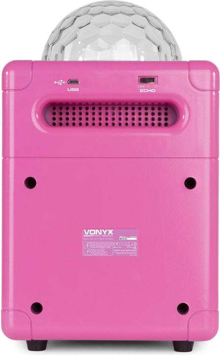 Actual product image Vonyx SBS50B Party Speaker pink (Active)