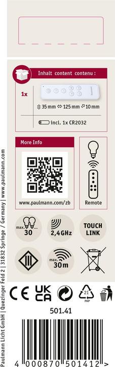 Image du produit Paulmann Télécommande Smart Basic
