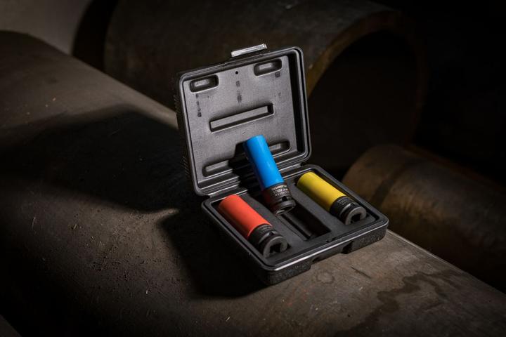 Actual product image Gedore Red Power spanner socket set 1/2 with protective sleeve 17. 19 & 21 mm (19 mm, 21 mm, 18 mm, 17 mm, 20 mm)