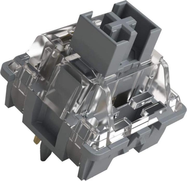 Actual product image Akko V3 Pro Silver Switches, mechanical, 5-pin, linear, MX-Stem, 40g - 45 pieces