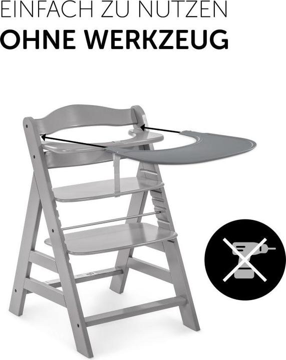 Actual product image Hauck Highchair accessories 5-piece dining tray set for Alpha Plus - Click Tray +