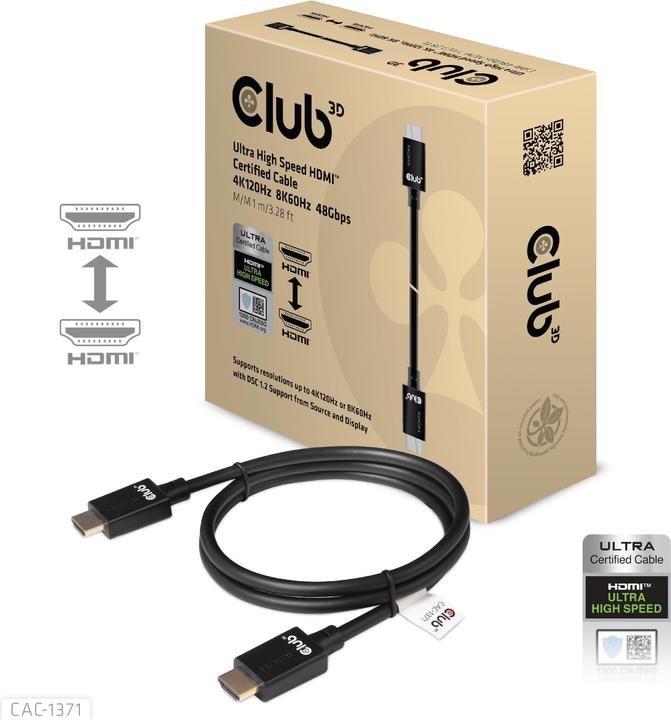 Produktbild Club 3D HDMI (Typ A) — HDMI (Typ A) (1 m, HDMI)