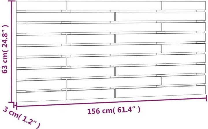 Actual product image VidaXL Oksiutka (156 x 3 x 63 cm)