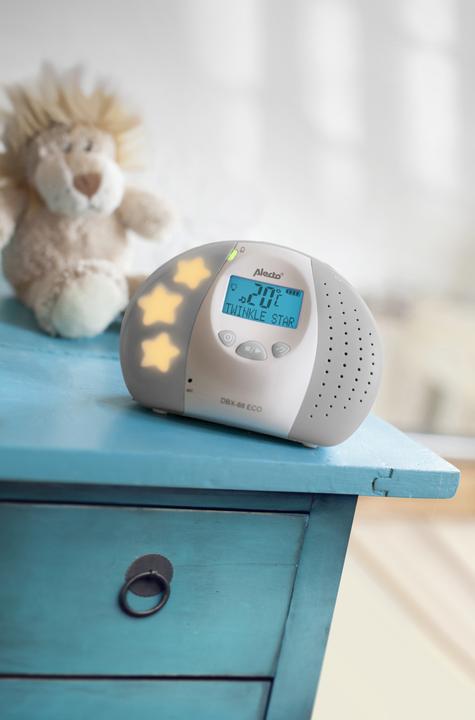 Actual product image Alecto DECT baby monitor with economy mode, display, white/grey (Baby Monitor Audio, 300 m)
