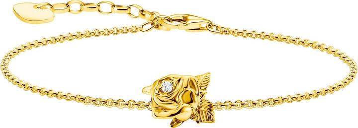 Thomas Sabo Armband Roses Romance (19 cm, 925er Silber/925er Silber, Emaille)