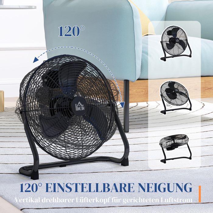 Produktbild Swisshandel24 Tischventilator Elektrischer Ventilator mit 4 Geschwindigkeitsstufen, Schwarz (65.32 dB)