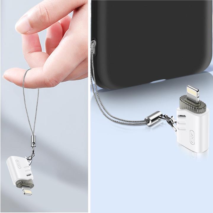 Produktbild xO Adapter NB256A OTG USB - Lightning weiss (USB, Lightning)