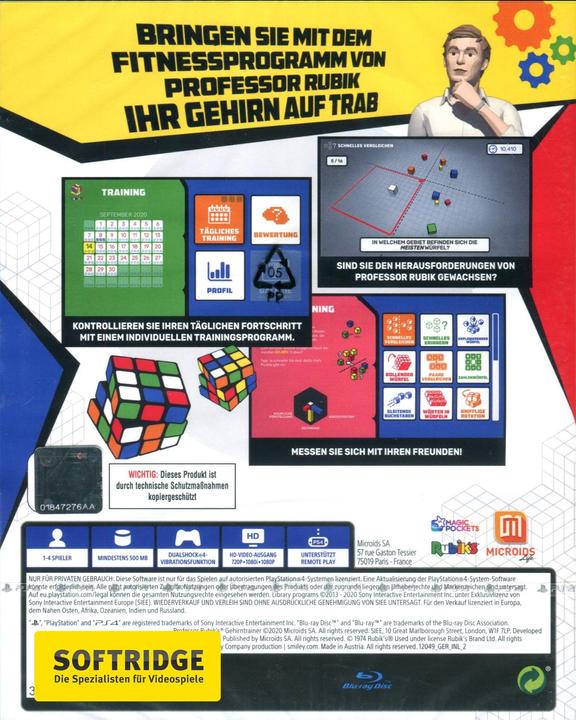 Produktbild Microids Professor Rubiks Gehirntrainer (PS4, Multilingual)