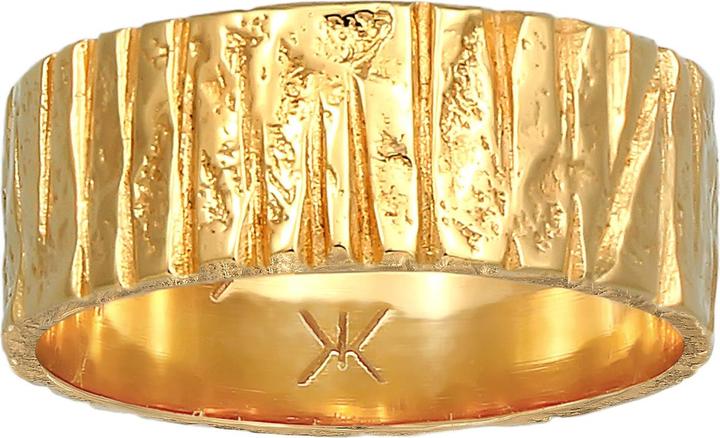 Immagine prodotto Kuzzoi Anello Anello a Fascia Largo Struttura Martellata Argento 925 (66, 925 Argento)