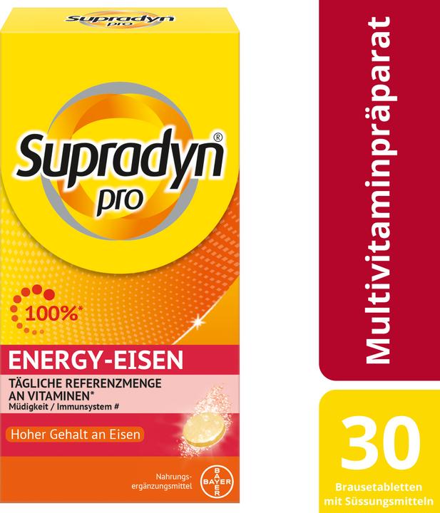 Actual product image Supradyn pro Energy iron (1 Piece, Pills, 198 g)