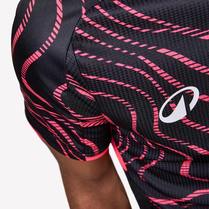 Produktbild Kipsta Damen/Herren Fussball Trikot kurzarm - VIRALTO Topo schwarz/neonrosa (L)