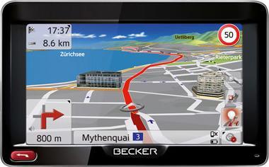 Becker ACTIVE 50, TMC, Europakarten (5")
