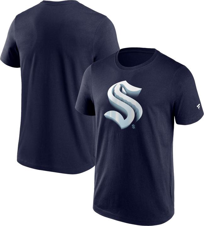 Actual product image Fanatics Chrome Graphic T-Shirt Seattle Kraken Maritime Blue (L)