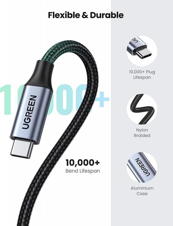 Produktbild Ugreen USB C – USB C (1 m, USB 3.1)