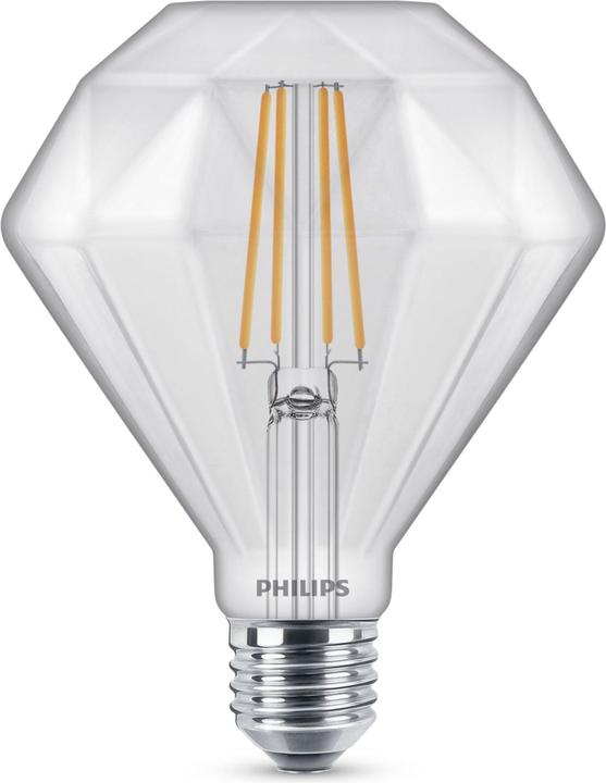 Produktbild Philips LEDclassic Lampe Diamond (E27, 5 W, 500 lm, 1 x, F)