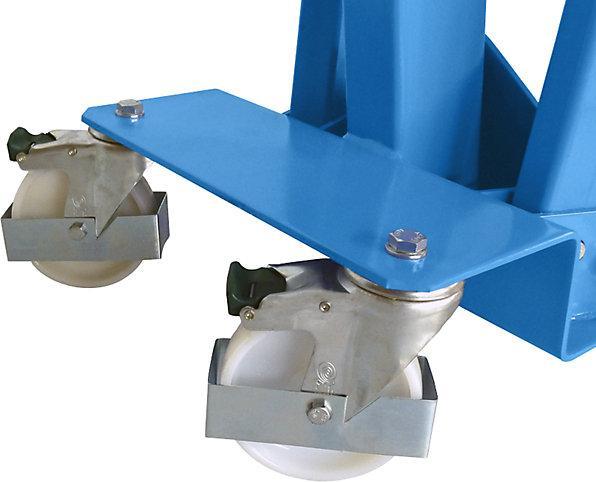 Produktbild Janssen Hydraulik-Technik Werkstattkran BLUE, TF 500 kg, Fahrgestell gespreizt, Hydraulik doppelt wirkend
