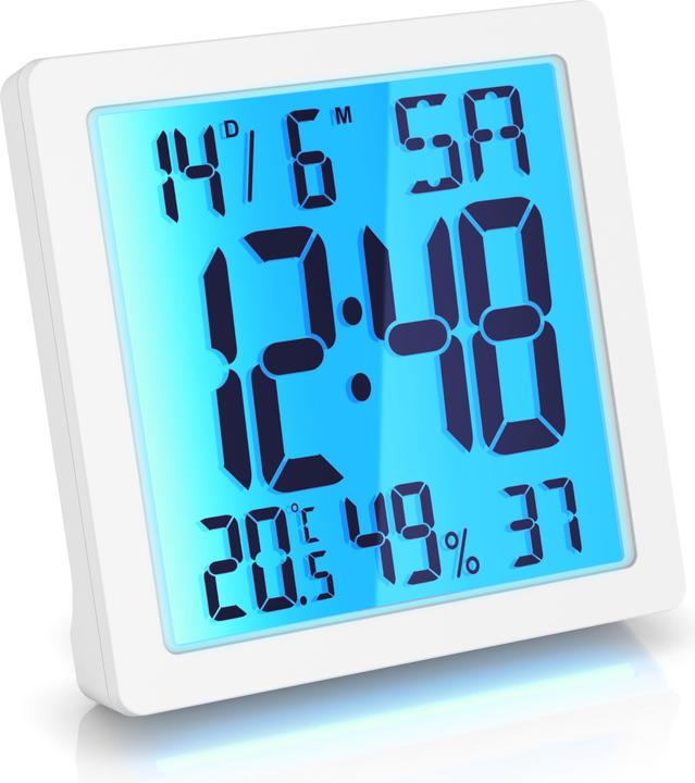 Produktbild Bearware Wecker digital für zuhause & unterwegs, Licht, Temperatur Luftfeuchtigkeit, Datum, Schlummerfunktion