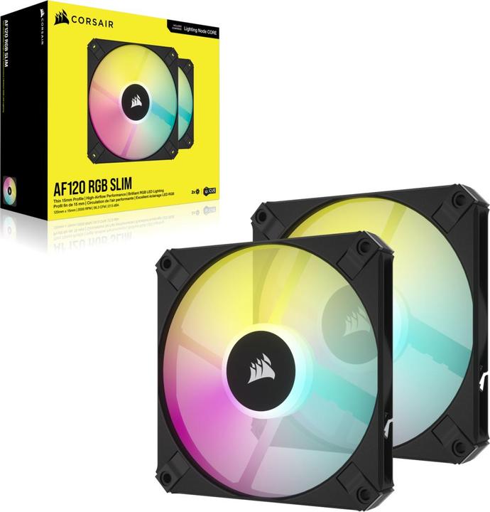 Actual product image Corsair iCUE AF120 RGB Slim (120 mm, 2 x)