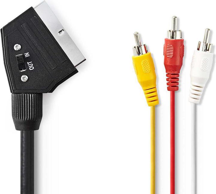 Actual product image Nedis SCART RCA cable SCART plug (1 m, Scart)