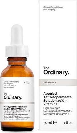 Nutritional values and ingredients The Ordinary Ascorbyl Tetraisopalmitate Solution 20% (30 ml)