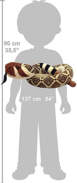 Produktbild Wild Republic Plüsch Texas Klapperschlange 137 cm (20 cm)