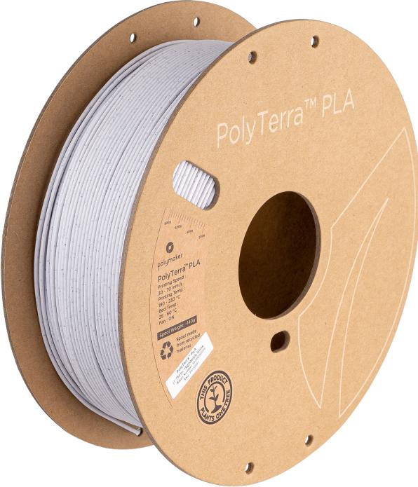 Image du produit Polymaker PolyTerra (PLA, 1.75 mm, 1000 g, Blanc)