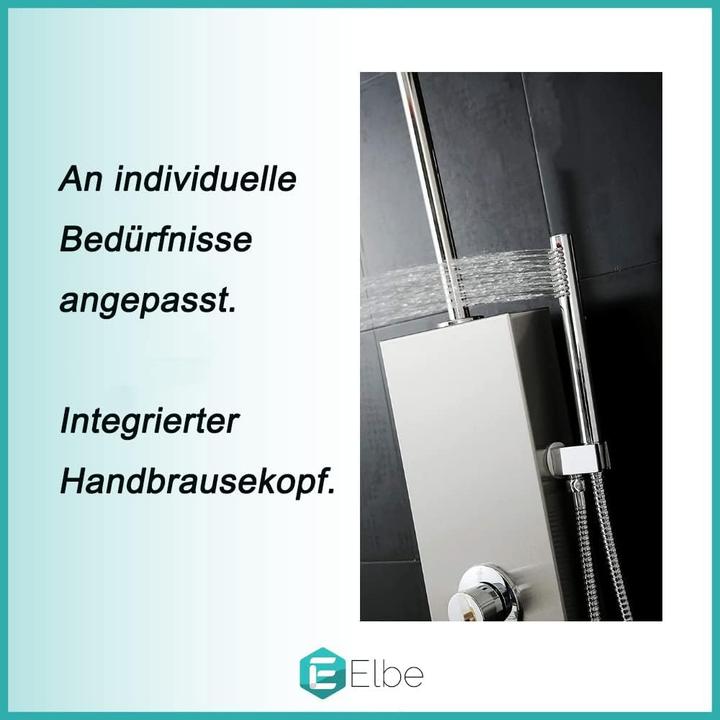 Produktbild Elbe Edelstahl Gartendusche Sylt, Komplettset