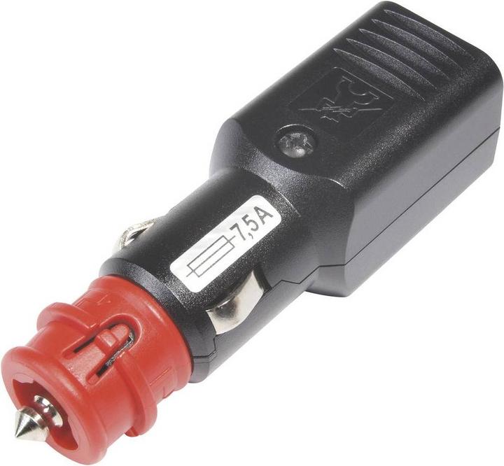 ProCar Universalstecker NG 7.5A mit zwangsgeführter Zugentlastung, mit Sicherung