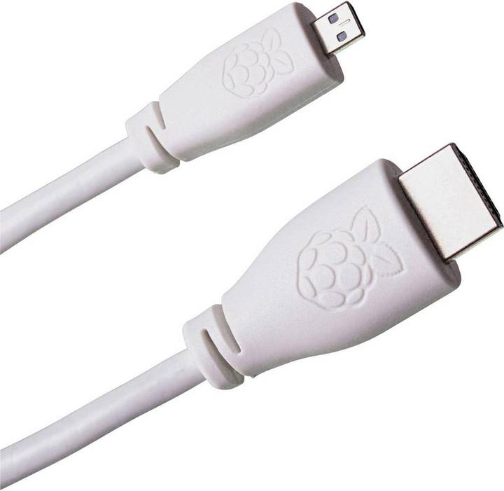 Actual product image Raspberry Pi Pi® HDMI cable Pi (1x HDMI plug