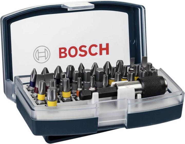 Bosch Professional Zubehör Schrauberbit Set (Kreuz Phillips PH M1, Kreuz Phillips PH M2, Kreuz Phillips PH M3, Kreuz Pozidriv PZ M1, Kreuz Pozidriv PZ M2, Kreuz Pozidriv PZ M3, Sechskant (hexagonal) M3, Sechskant (hexagonal) M4, Sechskant (hexagonal) M5, Sechskant (hexagonal) M6, Schraubschlitz M3, Schraubschlitz M4, Schraubschlitz M5)