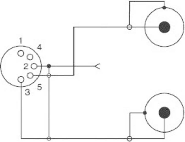 Produktbild SpeaKa Professional Cinch/DIN-Anschluss Adapter Diodenbuchse 5pol (DIN) (Audio Splitter)