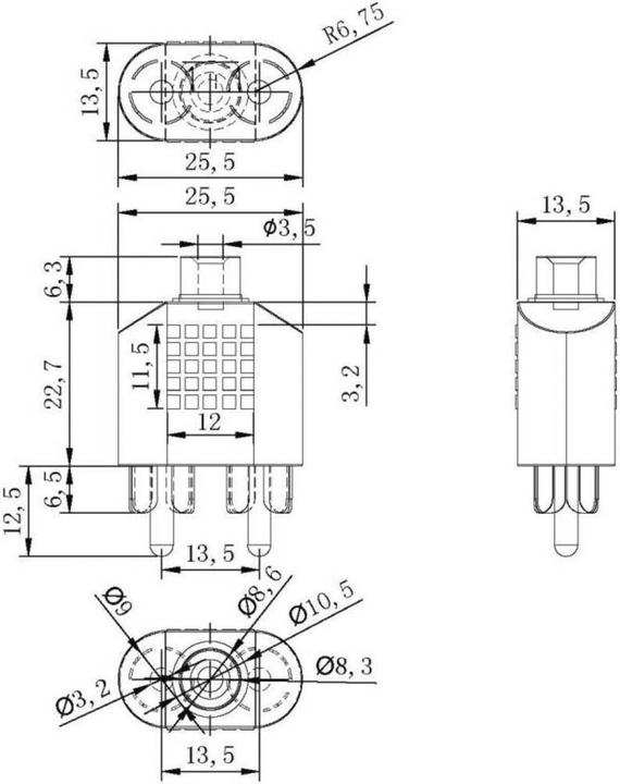 Produktbild SpeaKa Professional SpeaKa 2x Cinch-Stecker 3.5 mm Stereo Buchse Adapter (Audio Splitter)